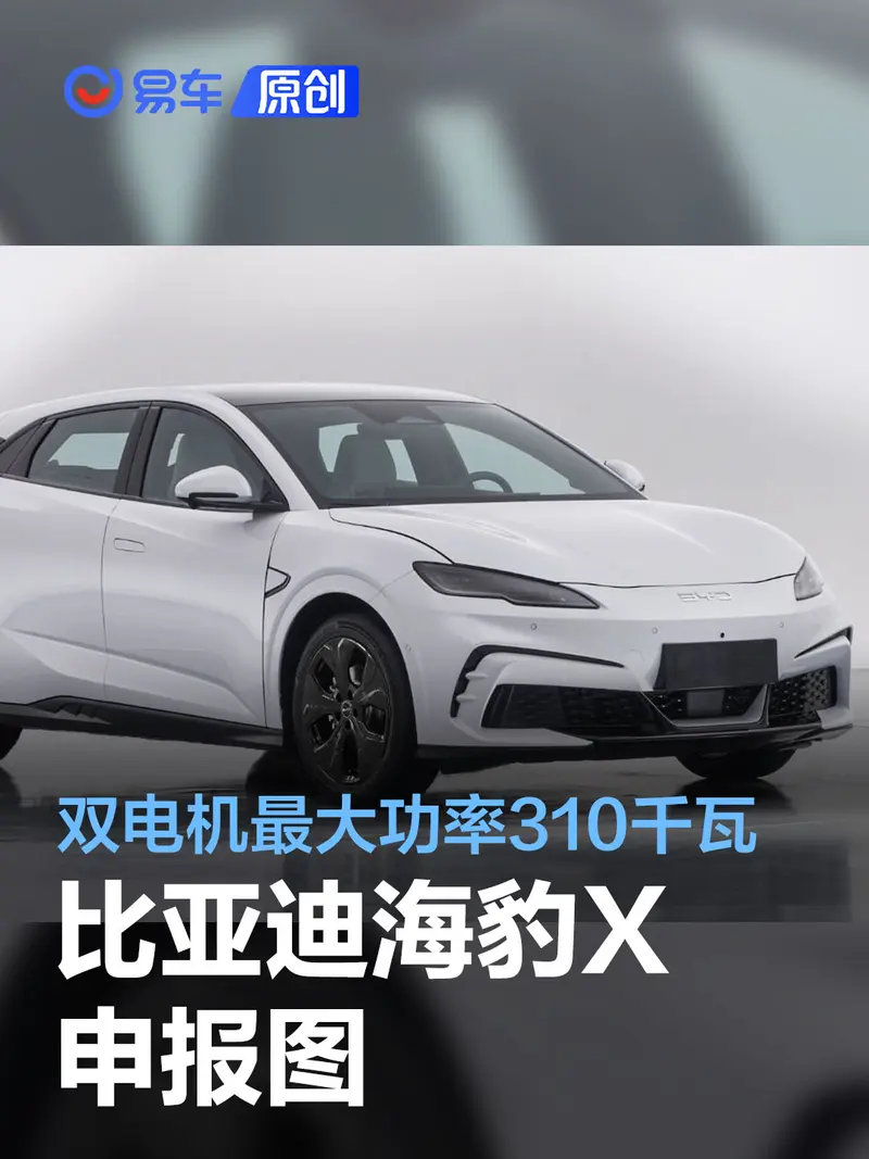 比亞迪海豹X申報圖 雙電機最大功率310千瓦